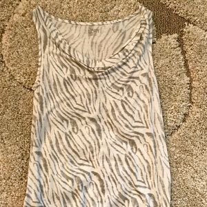 Zebra print tank top. Size small petite